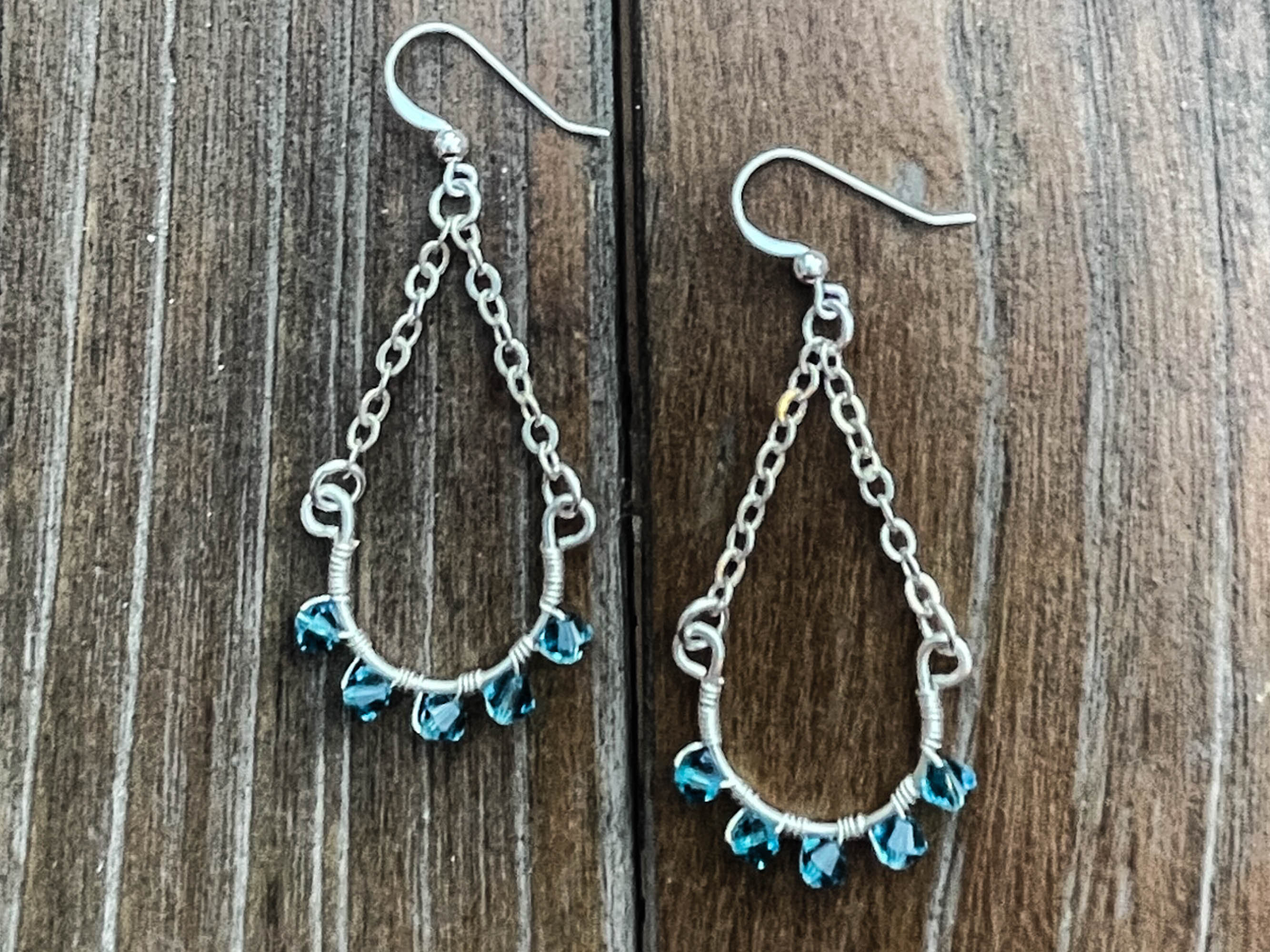 Swarovski half deals hoop earrings