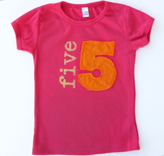 Items similar to Little girls Birthday Shirt, vintage applique, High