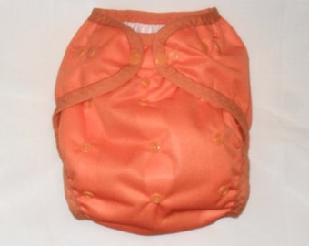 Orange PUL Diaper Cover