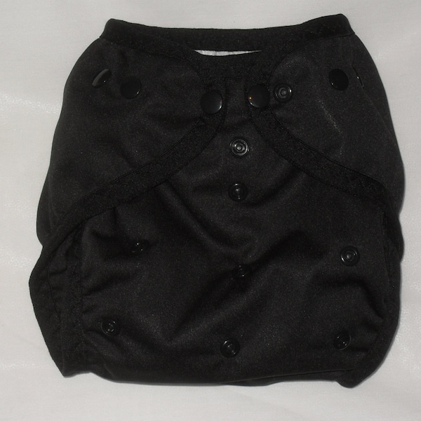 Black PUL Diaper Cover