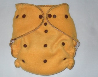 Gold fleece diaper  wrap