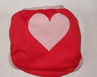 Heart butt PUL Diaper Cover