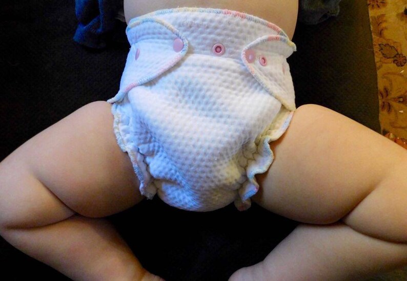 3D Zorb Fitted diaper with snaps image 5