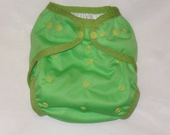 Spring Green PUL Diaper Cover