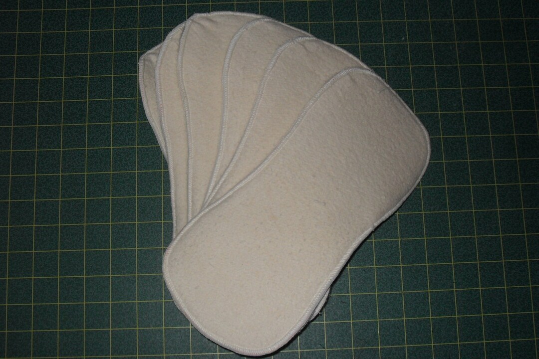 12 Contoured Inserts Organic Hemp Fleece/zorb - Etsy