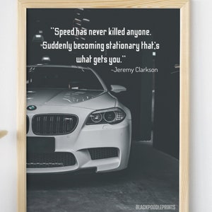 BMW Car Poster, Wall Art, Car Poster, Quote, Downloadable Poster, Printable Poster Art, Printable Wall Art, BMW Poster