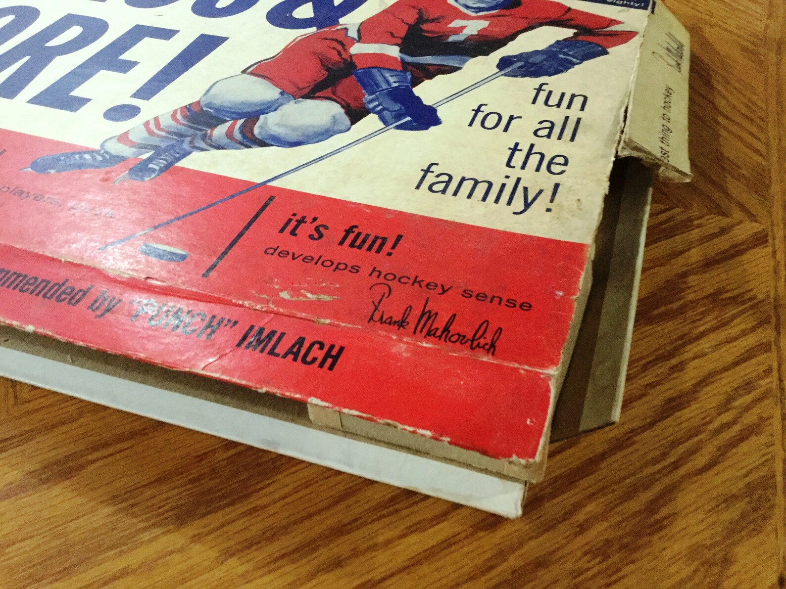 Vintage Pass & Score Hockey Board Game Frank Mahovlich Punch Imlach