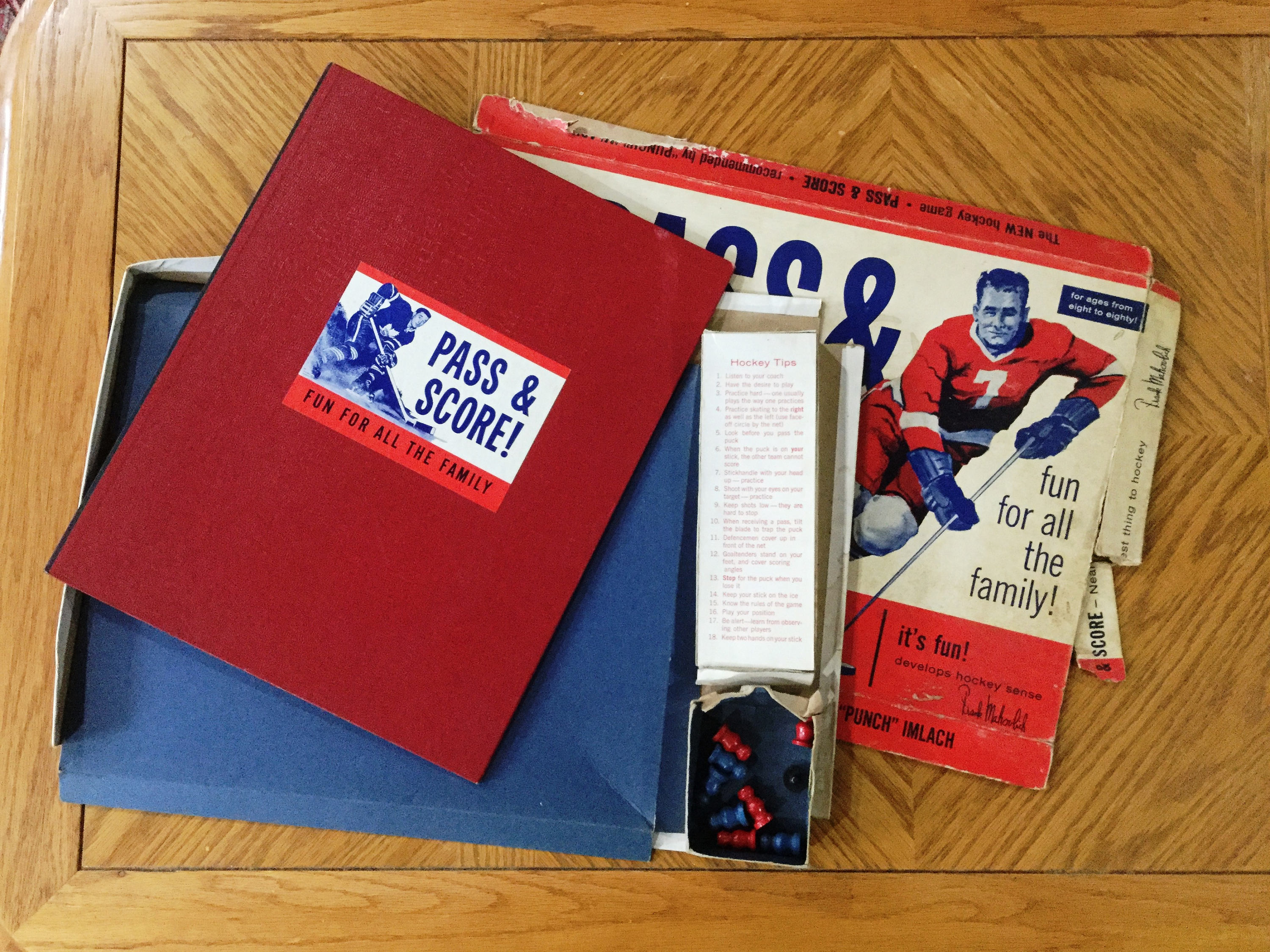Vintage Pass & Score Hockey Board Game Frank Mahovlich Punch Imlach