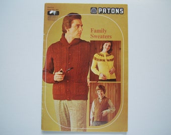 Vintage Pattern booklet FAMILY SWEATERS by Beehive 401 Knitting Patterns Cardigans Sweaters Pullovers Jumpers Unisex Jackets Scandinavian