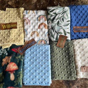 Deer Baby Security Blanket / Custom/Personalized Minky Lovey Bild 19