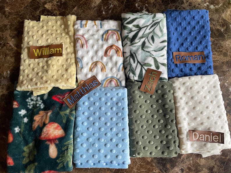 Deer Baby Security Blanket / Custom/Personalized Minky Lovey Bild 19