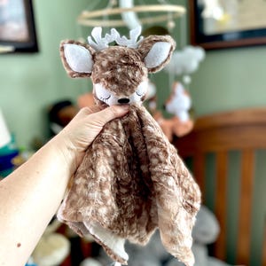 Deer Baby Security Blanket / Custom/Personalized Minky Lovey Bild 10