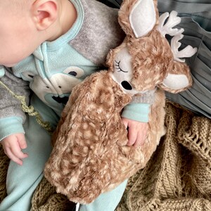 Deer Baby Security Blanket / Custom/Personalized Minky Lovey Bild 4