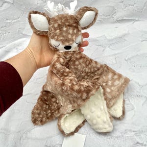 Deer Baby Security Blanket / Custom/Personalized Minky Lovey Bild 13
