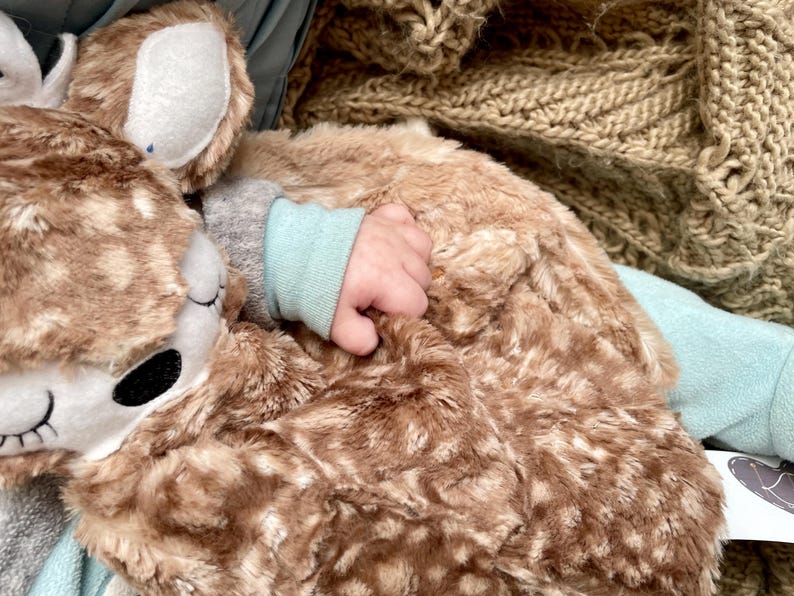 Deer Baby Security Blanket / Custom/Personalized Minky Lovey Bild 8