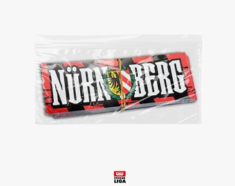 Nuremberg Stickers | 25 Stickers North Stand, 1900 | Football Fan Merchandise | PVC | Weatherproof