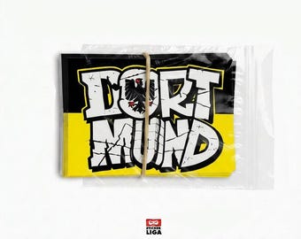 Dortmund Stickers | 25 Stickers South Stand, 1909 | Football Fan Merchandise | PVC | Weatherproof