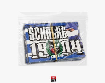 Schalke 1904 Stickers | 25 Stickers North Stand, 1904 | Football Fan Merchandise | PVC | Weatherproof