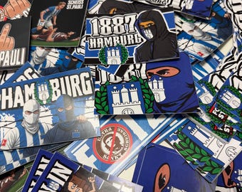 The 100 x Hamburg Sticker Mix | Hamburg 1887 Sticker Mix
