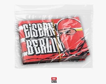 Berlin Stickers | 25 Stickers | Football Fan Merchandise | PVC | Weatherproof