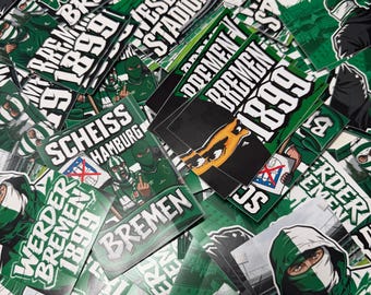 The 100 x Bremen Sticker Mix | Werder 1899 Sticker Mix