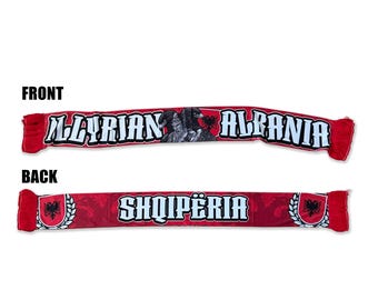 Albania football scarf / Illyrian scarf / Shqipëria scarf