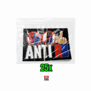 Anti Rb | Sticker 25X | Ultras Aufkleber | Fußball Fanartikel | Pvc | Wetterfest