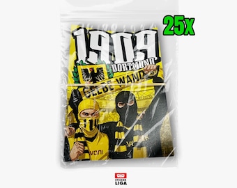 Dortmund Stickers | 25x South Stand Stickers, 1909, Bars | Football Fan Merchandise | PVC | Weatherproof