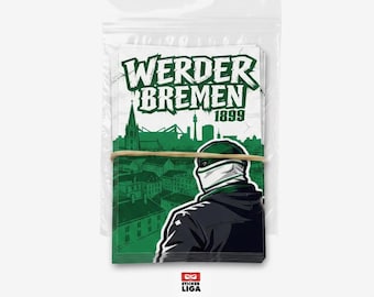 Bremen 1899 Stickers | 25 Stickers | Football Fan Merchandise | PVC | Weatherproof | Ultras | Stickers | Fans