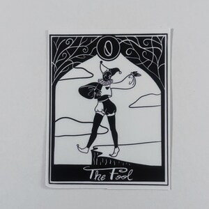 0 El Loco / Pegatina / Impermeable / Carta del Tarot / Brujería / Espiritual / Wicca / Payaso Bufón