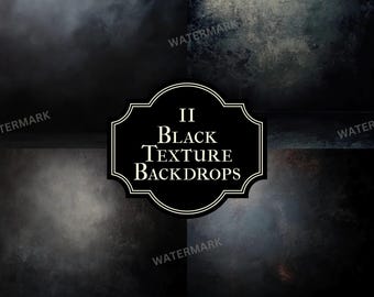 11 Black Texture Backdrops | Elegant Square Photography Background, Photoshop Compositions  Texture, Old Master Overlay, Black Background