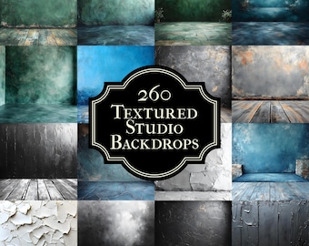 260 Textured Studio Backdrops - High-Quality Digital Backgrounds for Photography, Photoshop Overlays & Portrait Sessions