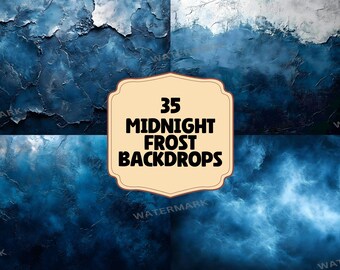 Fondos de fotografía azul hielo / 35 escenas invernales heladas (JPG)