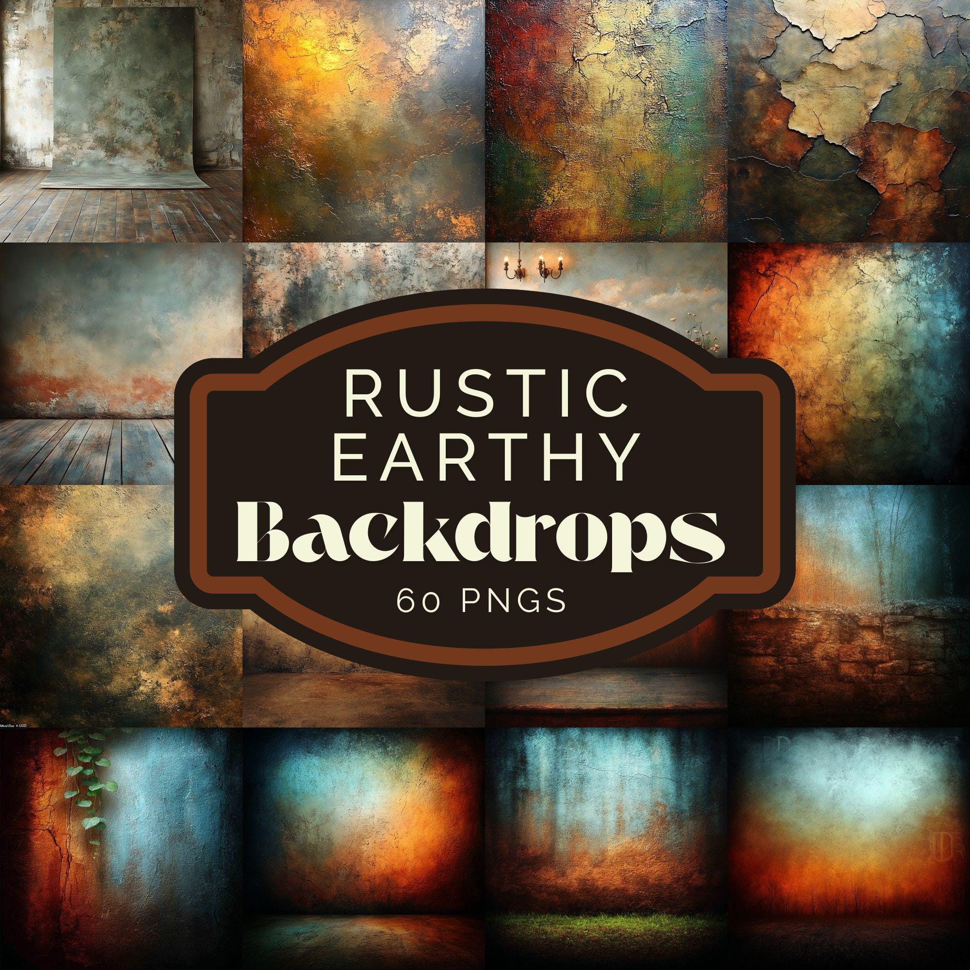 Earthy Rustic Photography Backdrops – 60 Warm Digital Backgrounds - Etsy