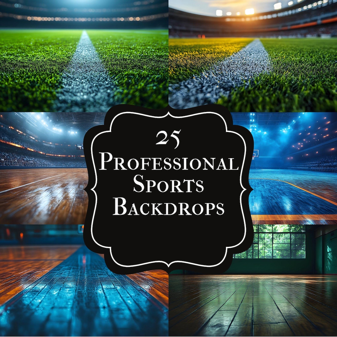 Sports Photography Backdrop Bundle, Action Scene Backgrounds, for ...
