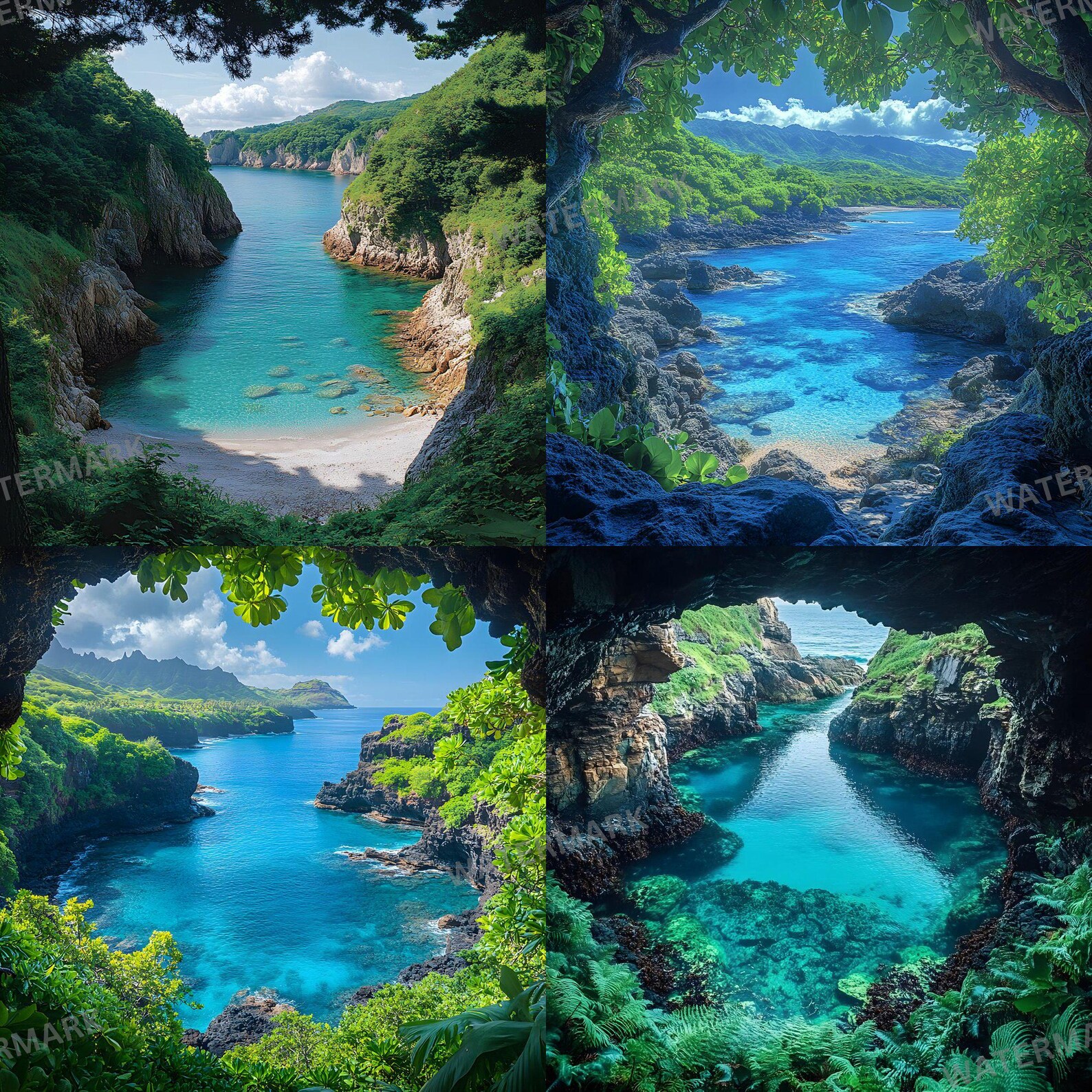 15 Hidden Cove Digital Backdrops for Photography, Fine Art Portrait ...
