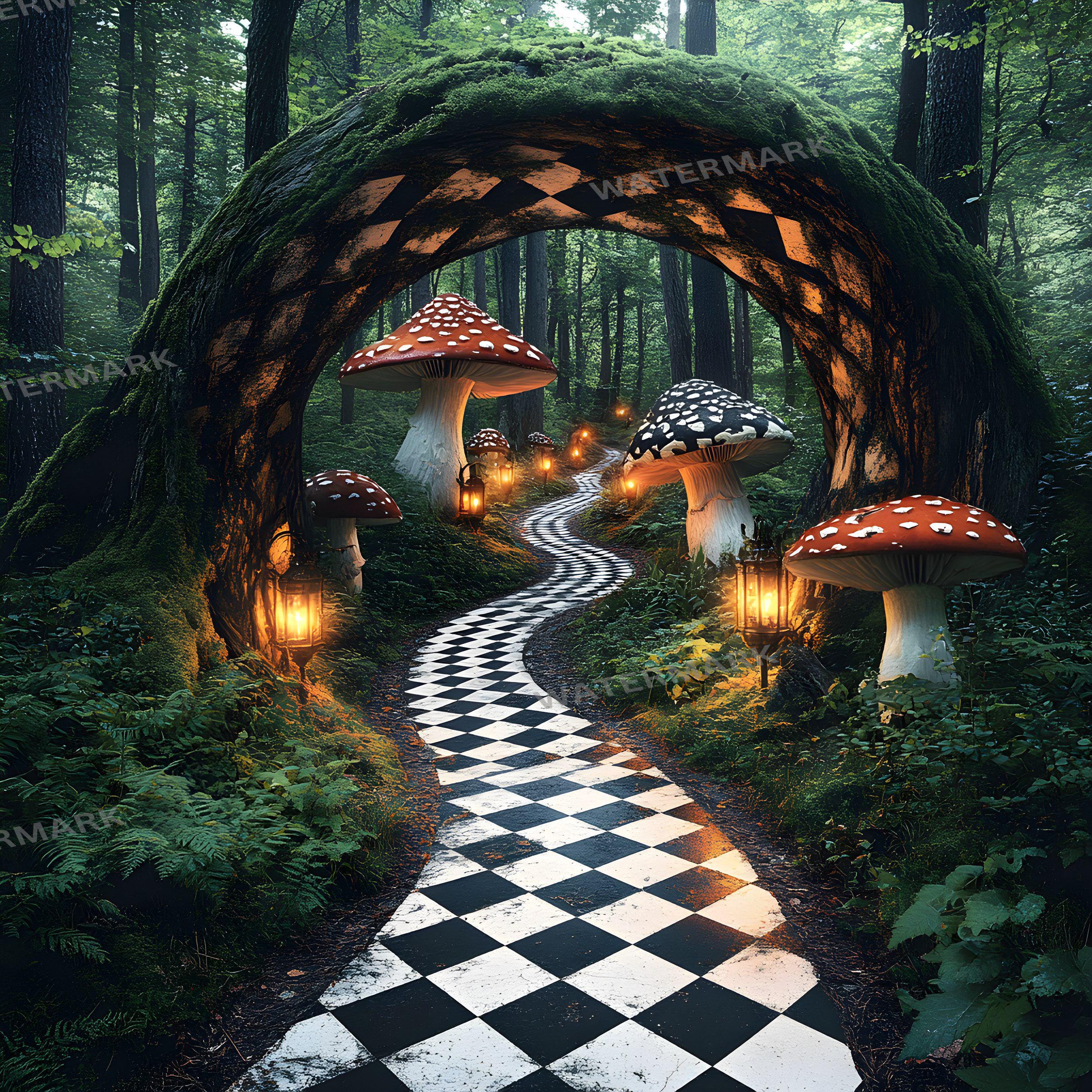 Alice in Wonderland Backdrops | Digital Fantasy Story Backgrounds ...
