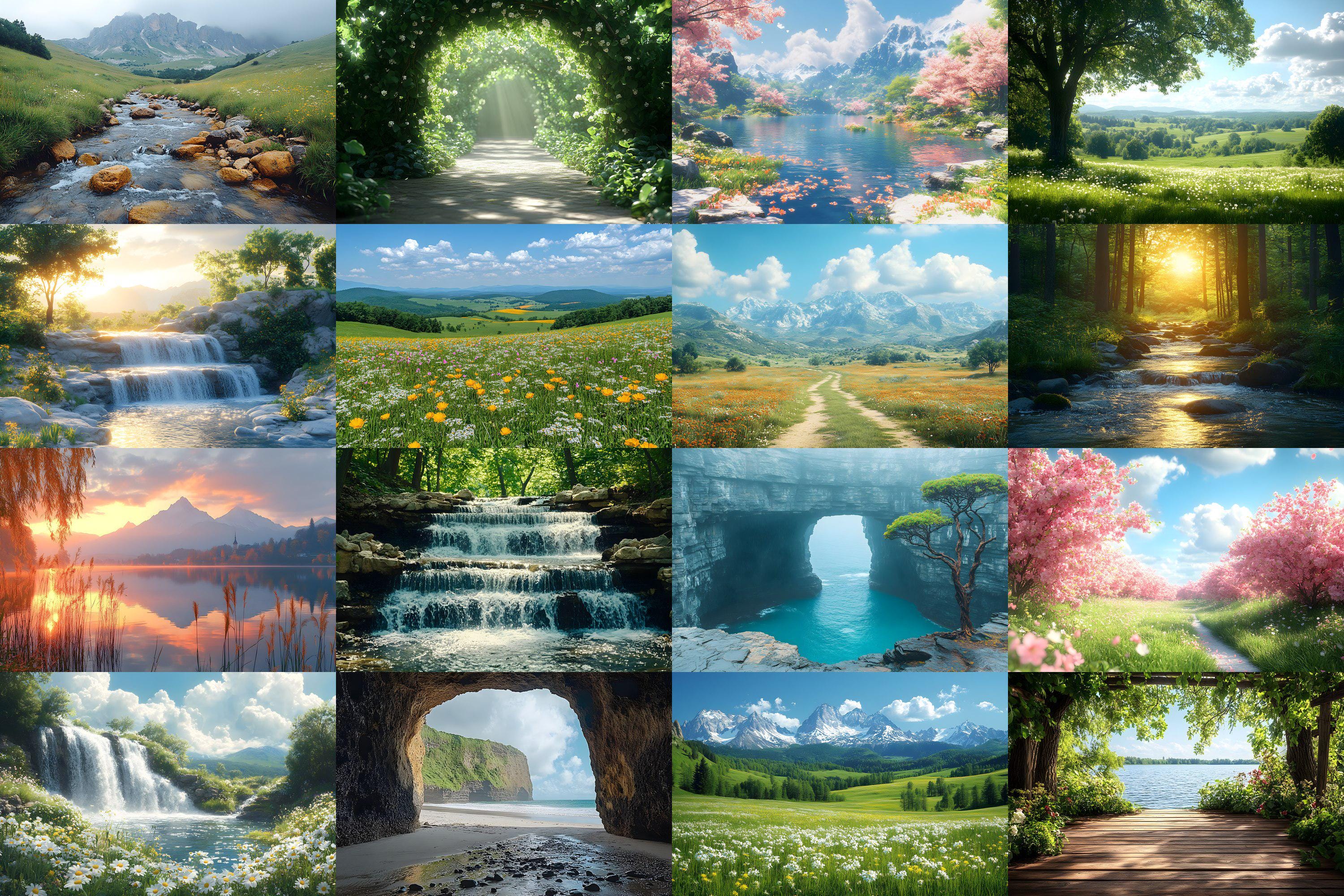 100 Natural Landscape Backdrops - Scenic Nature Digital Backgrounds ...