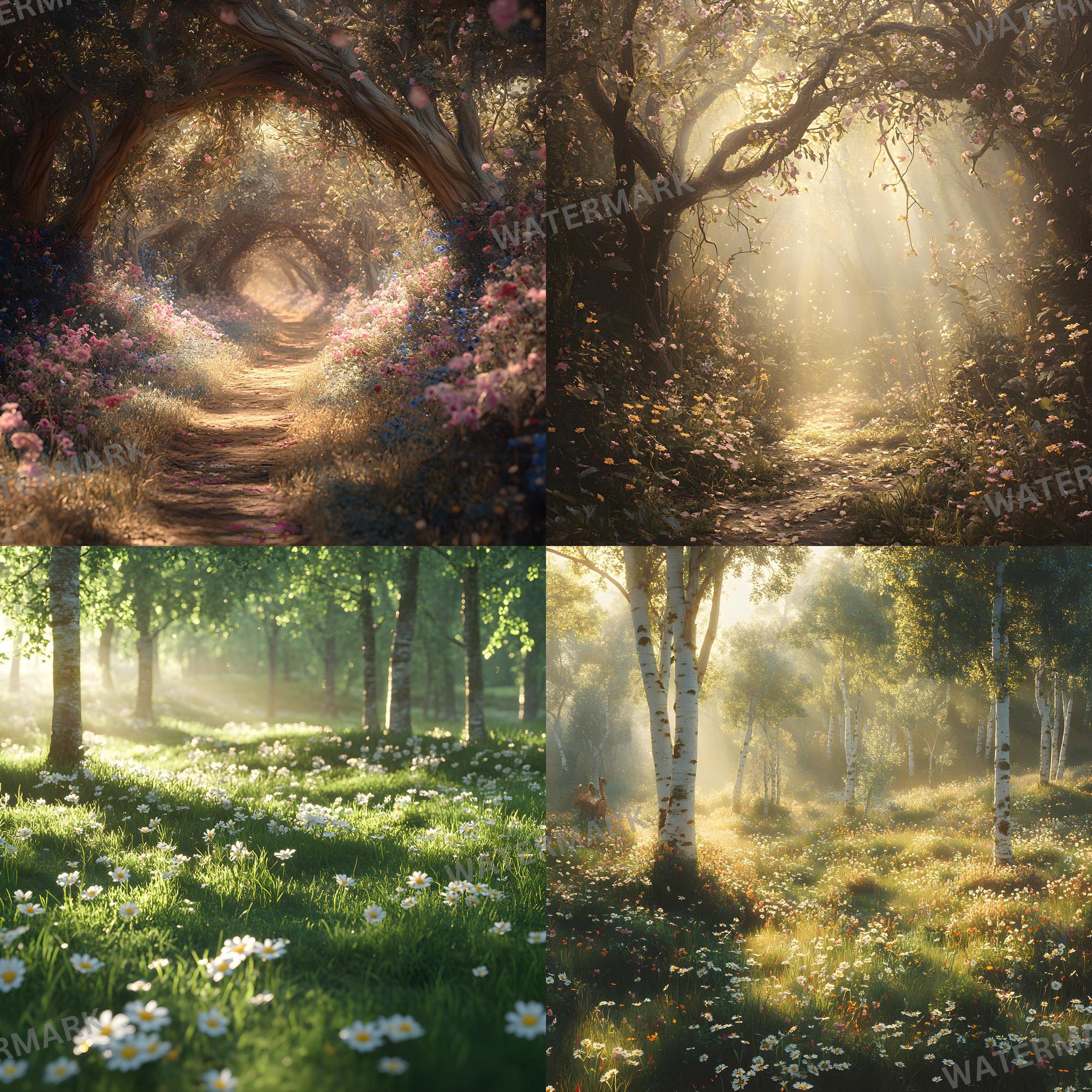 15 Magical Woodland Glade Backdrops – Forest Photo Overlays (JPG) - Etsy