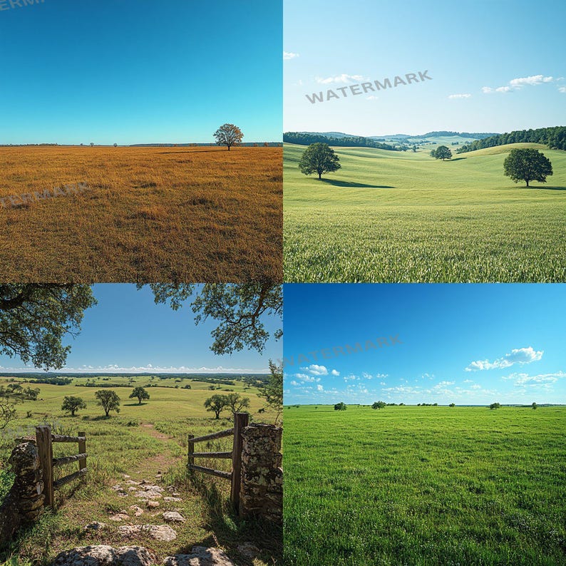 Open Field Photography Backdrops: Scenic Landscape Digital Pngs ...