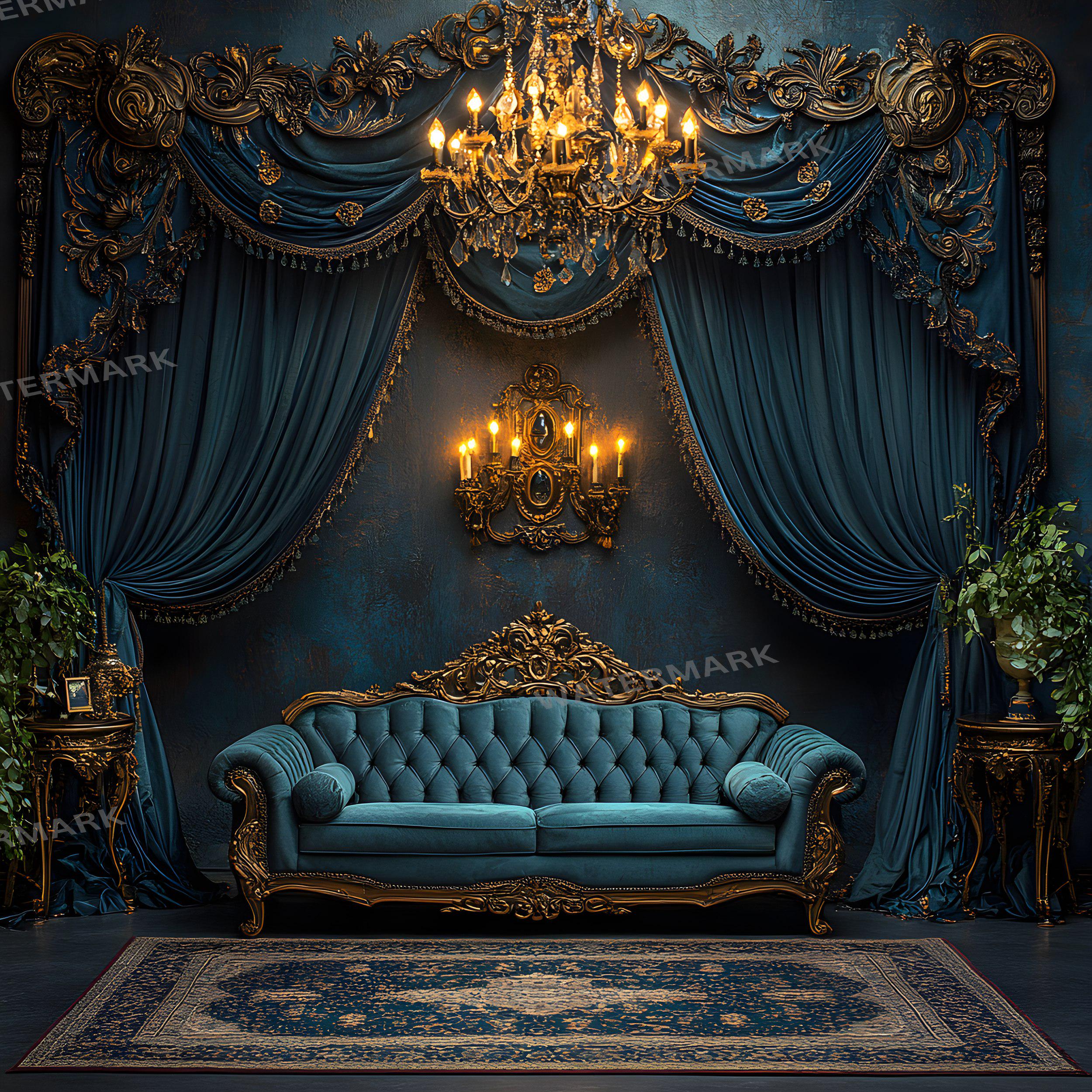 Regal Room Digital Photography Backdrops – Elegant Studio Backgrounds ...