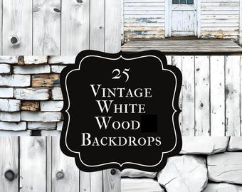 Vintage White Wood Backdrop Photography, Rustic Wood Backgrounds, Wooden Portrait Photography, Product Photography, White Rustic Wood