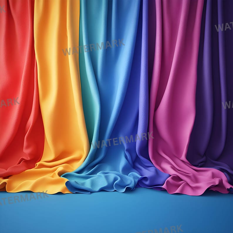 Colorful Abstract Room Digital Backdrop, Whimsical Photography ...