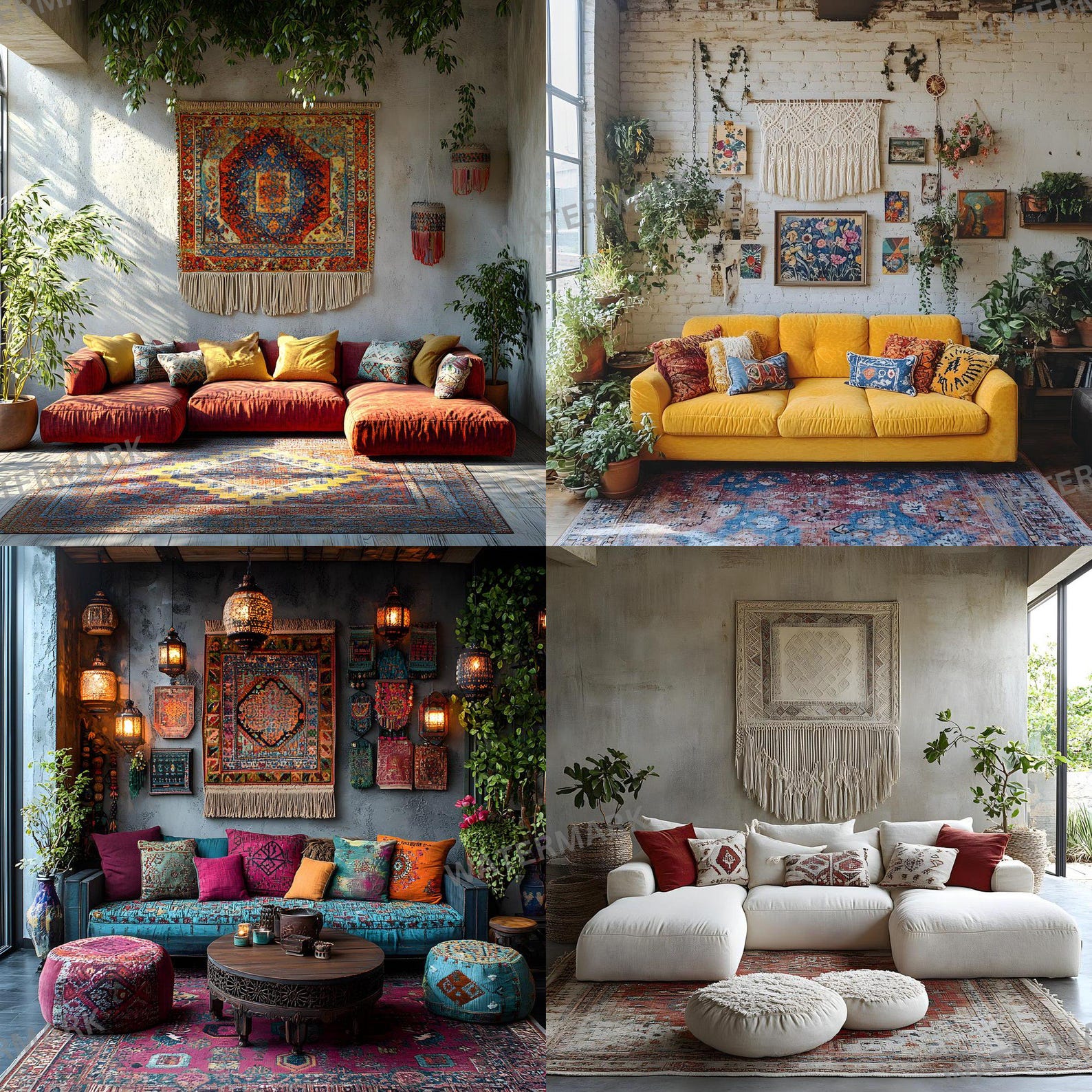 30 Cozy Boho Backdrops - Digital Backgrounds for Photography, Home ...