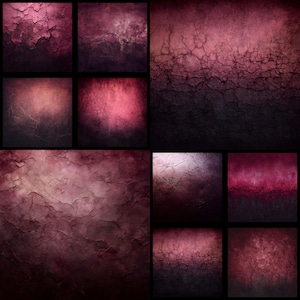 Dark Burgundy Photography Backdrop - Elegant Deep Red Plain Texture for Portraits, Photo Booths