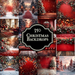 350 Cenários de Natal, Cenários Digitais, Cenários de Natal com Papai Noel para Crianças e Famílias, Download Digital Festivo de Fundos de Natal
