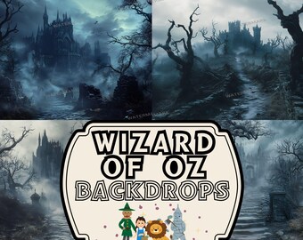 Hexen-Bücherregal-Hintergrund Für Halloween – 2,1 X 1,5 M Fotohintergrund Vinyl