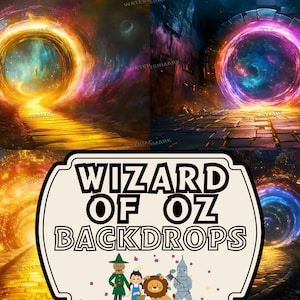 Magic Portal in Yellow Brick Road_40 Images_Wizard of Oz Backdrops | Dorothy Wizard of OZ Backdrops