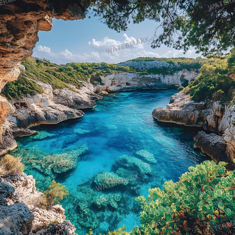 15 Hidden Cove Digital Backdrops for Photography, Fine Art Portrait ...