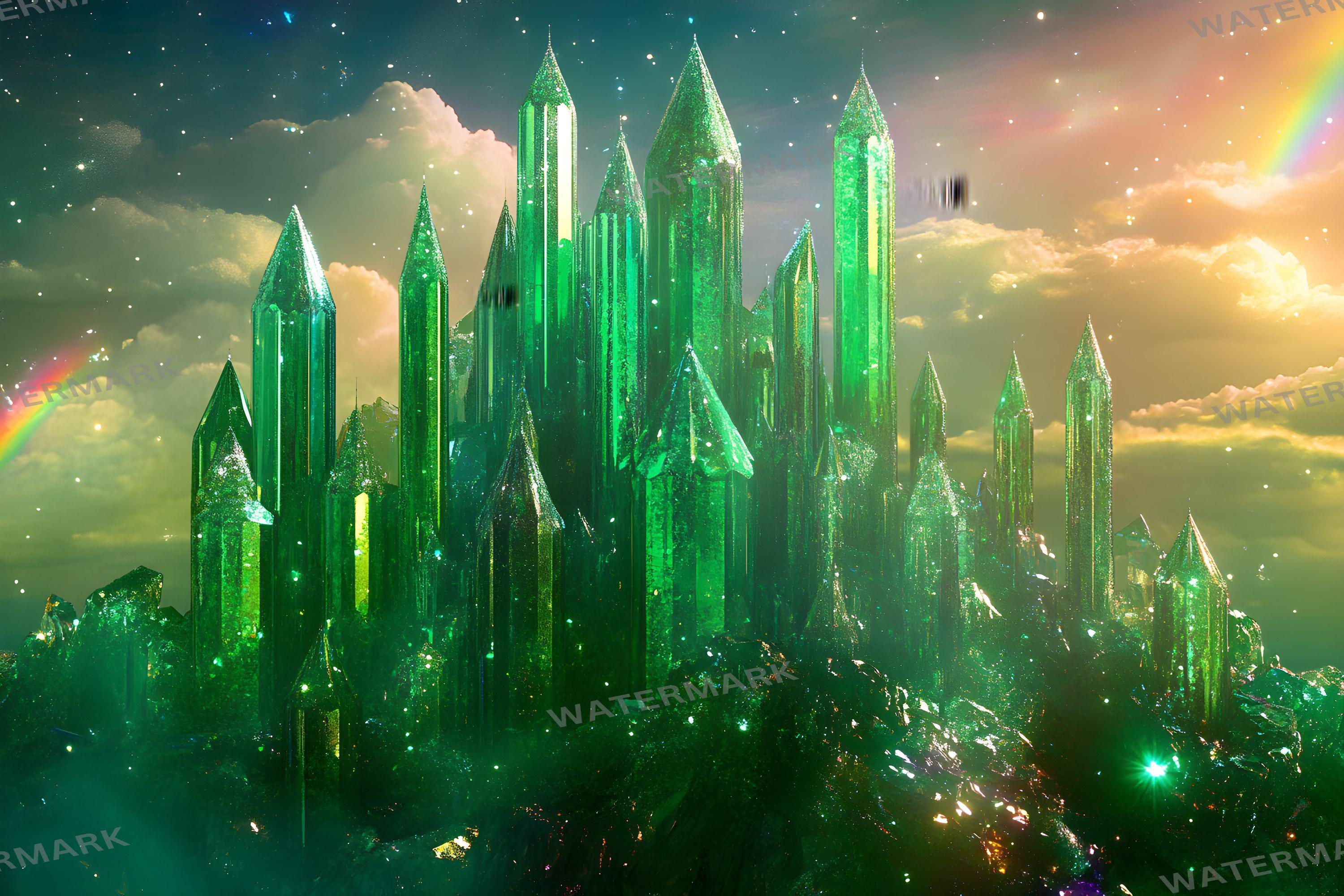 Emerald City Wizard of Oz Backdrops | 15 Fantasy Images (digital ...